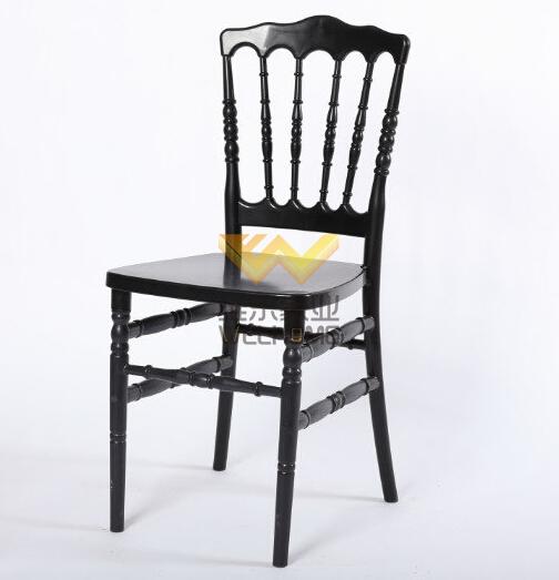 Black wooden napoleon chair for wedding/event